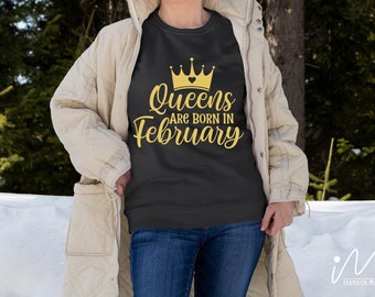 Queens are born in February svg,Birthday Queen Svg,Birthday Girl Svg,Birthday Svg,Birthday Shirt Svg,Happy Birthday Svg,Queens Birthday