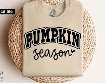 Svg de t shirt saison citrouille, Svg automne, automne vibes Svg, Thanksgiving Svg, Svg confortable saison, citrouille épicée Svg, téléchargement numérique, fichier Cricut
