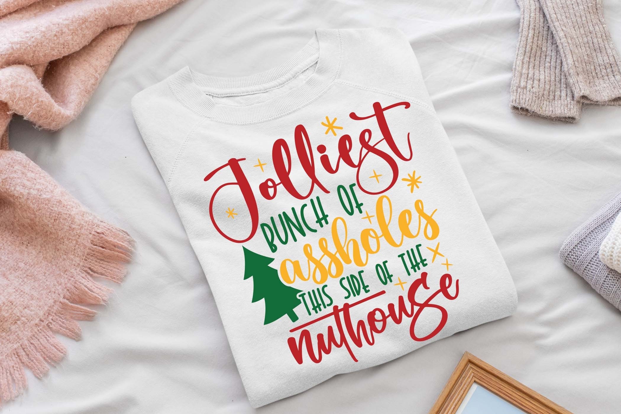 Jolliest Bunch of Assholes This Side of the Nuthouse Svg, Christmas Svg ...