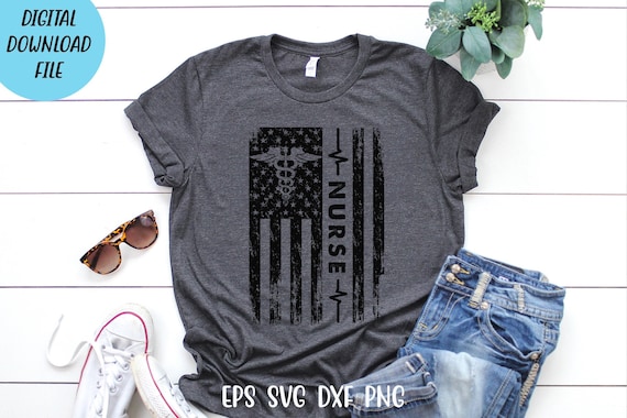 Nurse Flag Svg, Nurse Day T-shirt, Worlds Nurse Day, Nurse