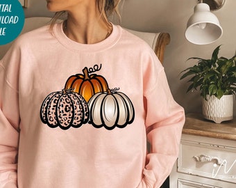 Pumpkin png, Pumpkin sweet shirt, Leopard pumpkin png, Hello pumpkin, Pumpkin t shirt, fall t shirt, Halloween t shirt, digital download