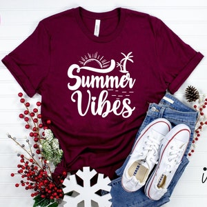 Summer Vibes Svg - Summer t shirt - Beach t shirt - Mom t shirt - summer - Cut files - Commercial use.