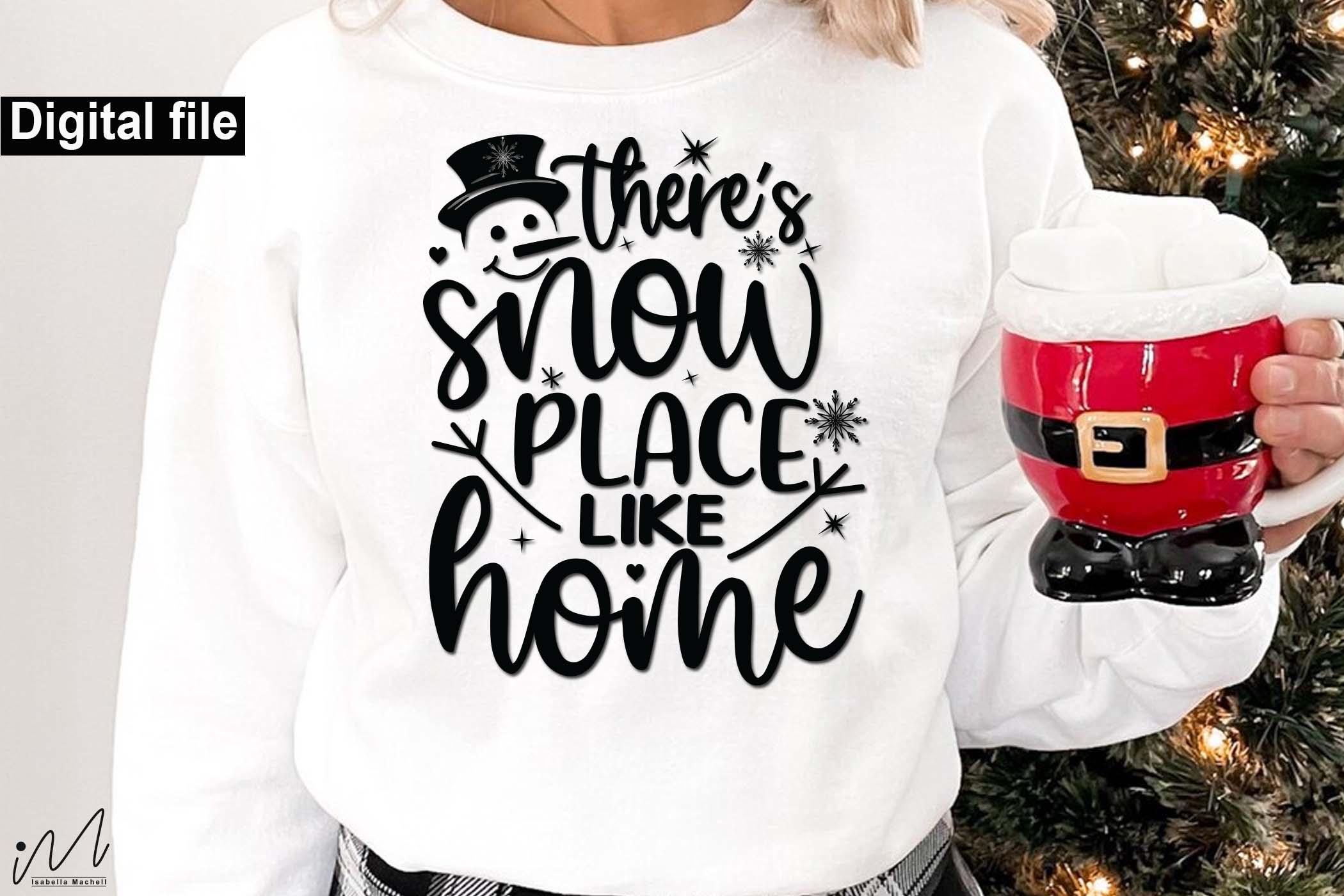 There's Snow Place Like Home Svg,snowman Svg,merry Christmas Svg ...