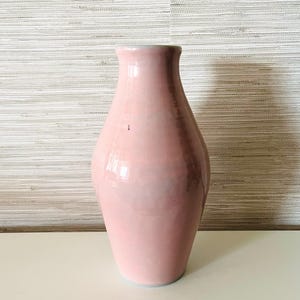 Handmade pink porcelain vase