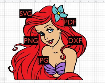 Download Ariel Svg Etsy