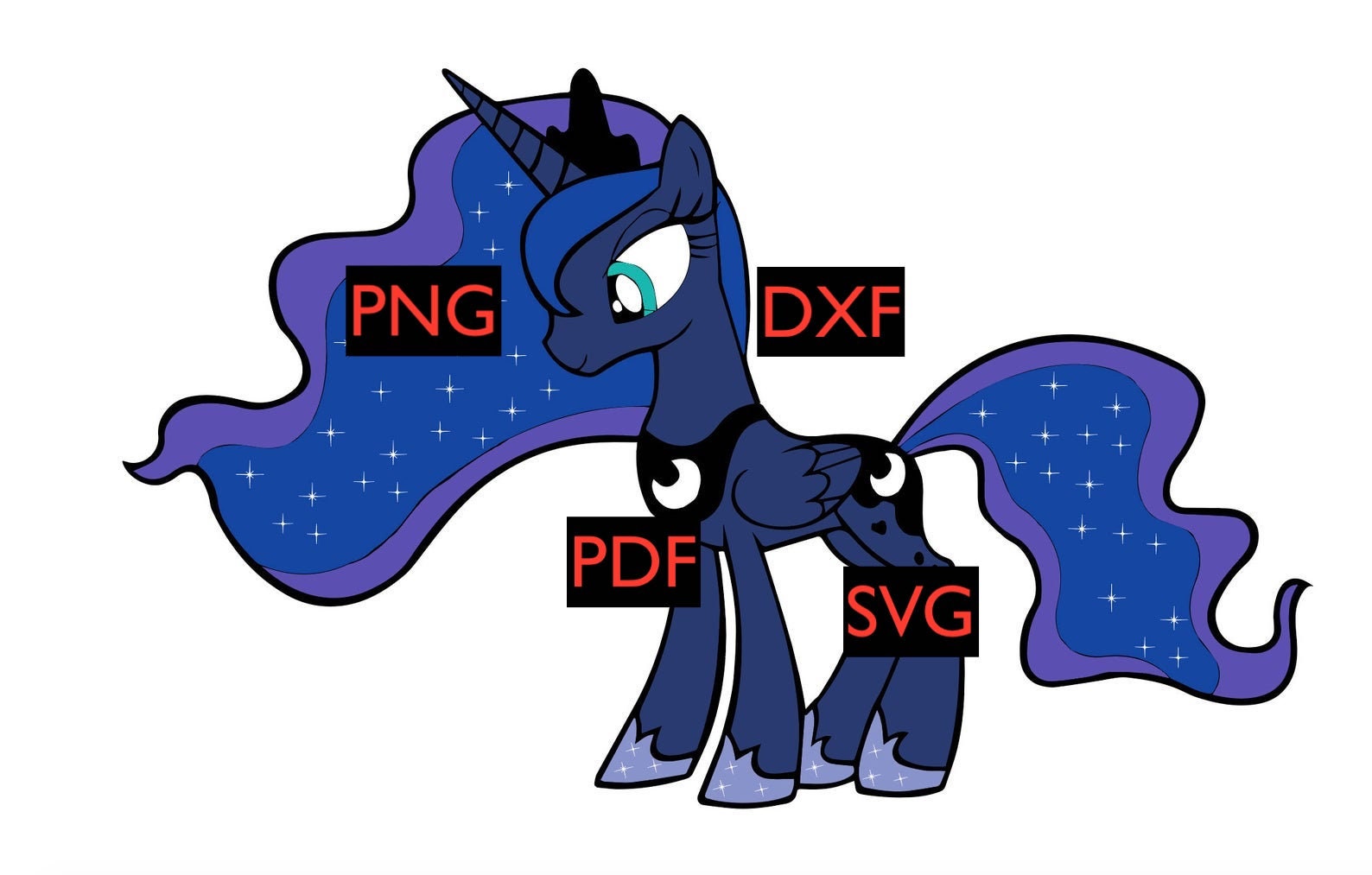 Download Princess Luna Svg Etsy