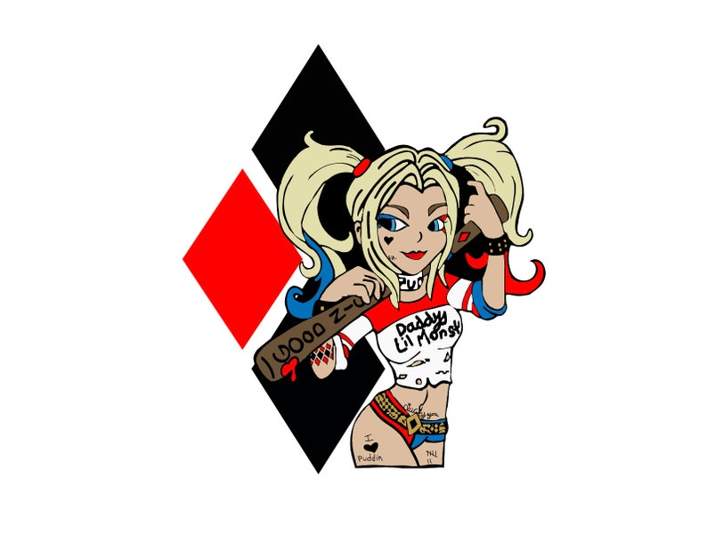 Download Harley Quinn SVG | Etsy