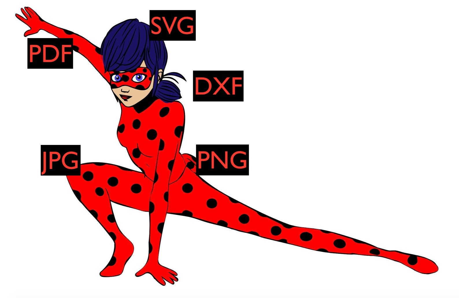 Ladybug Miraculous SVG | Etsy