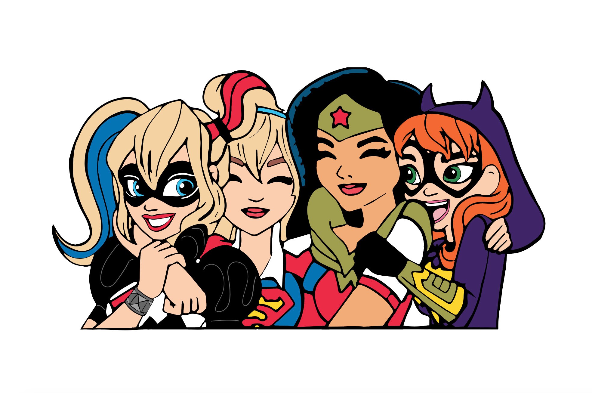 DC superhero girls SVG | Etsy