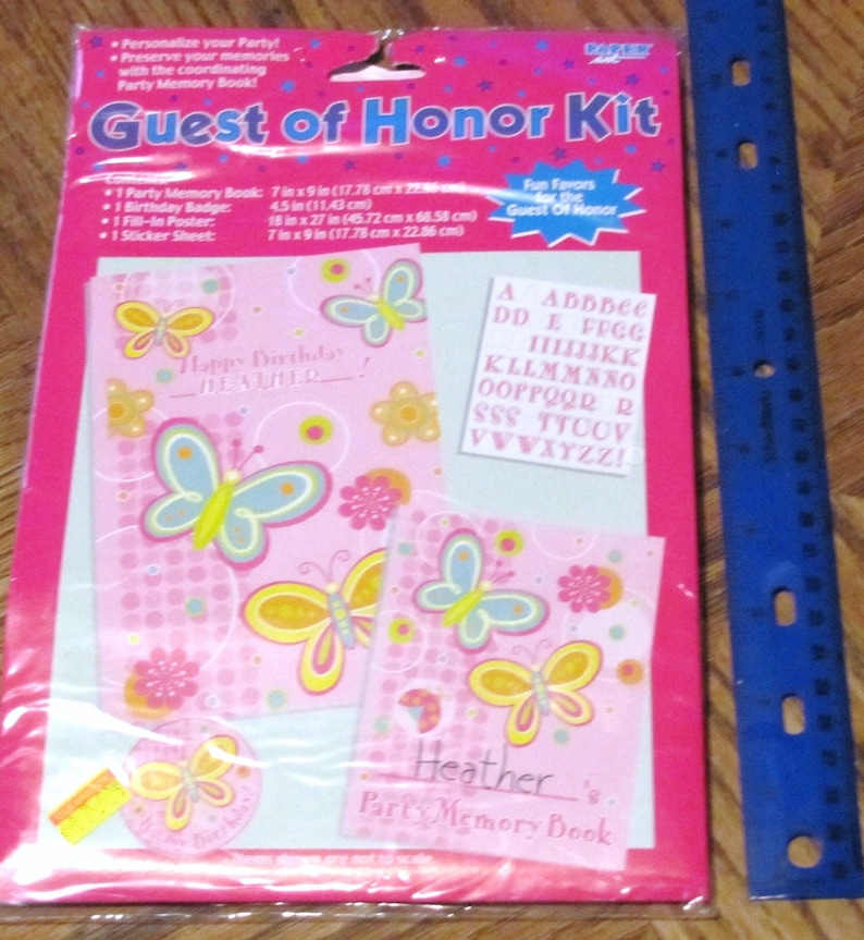 Butterflies and Flowers Birthday Guest of Honor Kit # 999752