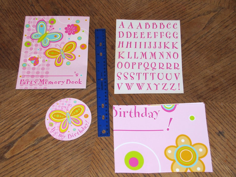 Butterflies and Flowers Birthday Guest of Honor Kit # 999752