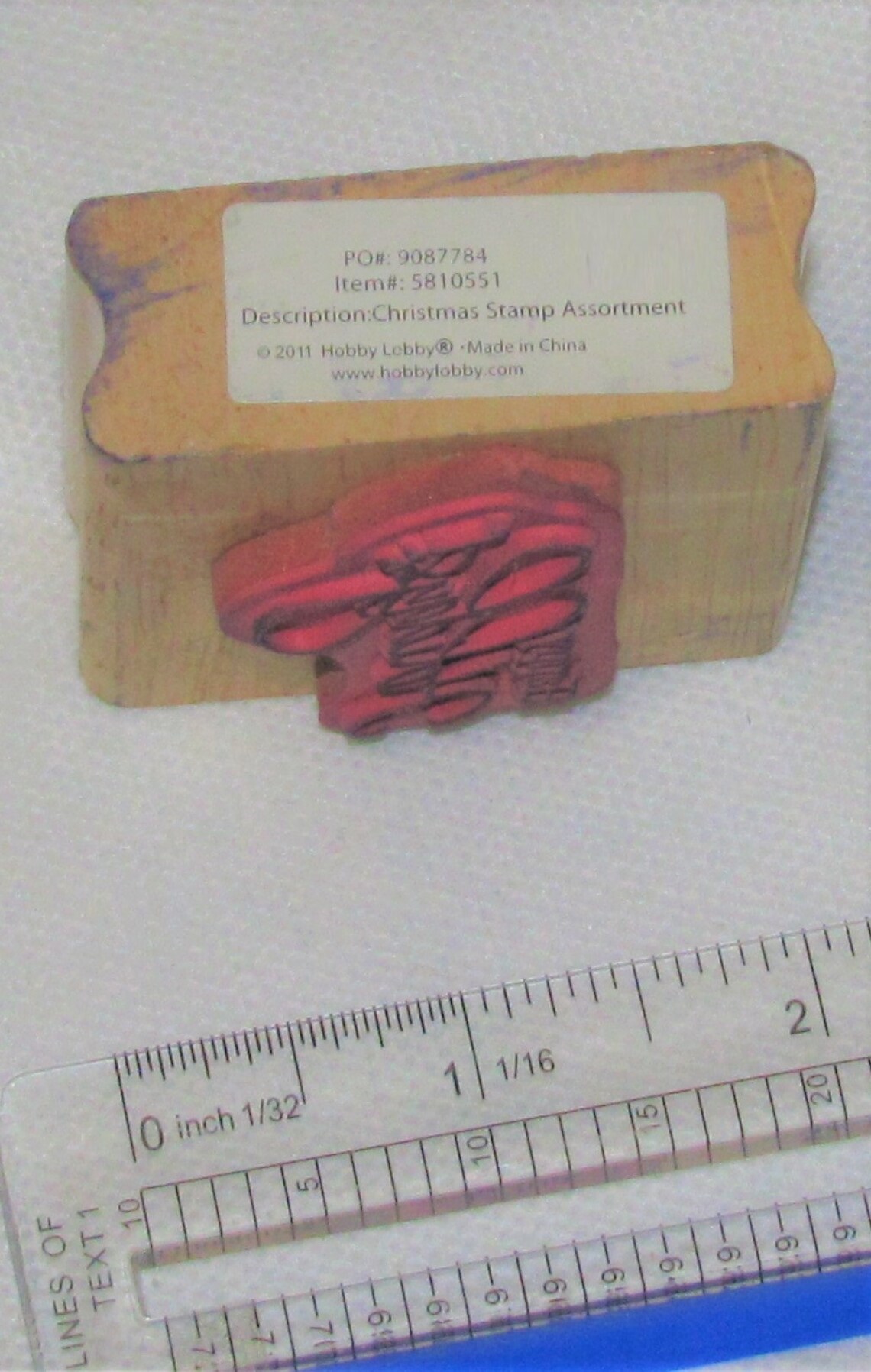 Happy Holidays Rubber Stamp Hobby Lobby 2011 Christmas Etsy