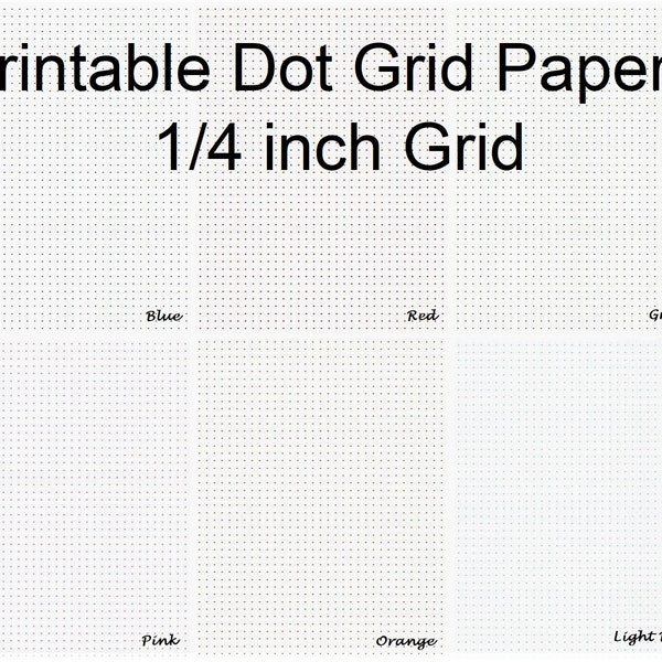 Dot Grid Paper Etsy