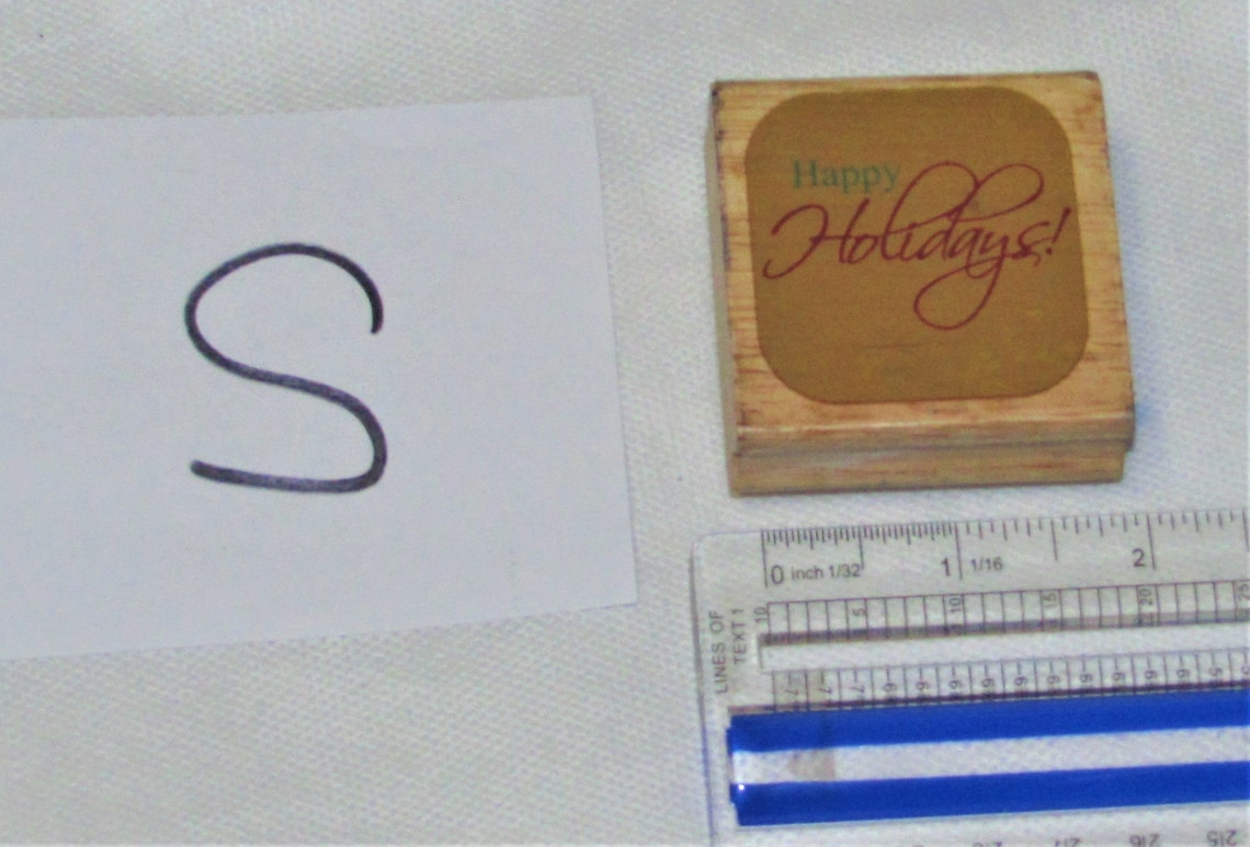 Happy Holidays Rubber Stamp Hobby Lobby 2011 Christmas Etsy