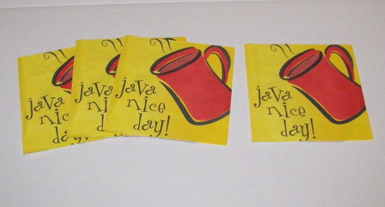 Luncheon Napkins or Beverage Napkins for decoupage 4x Drink Up