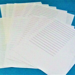 1/2 Inch Lined Paper Printable Color Lined Pages Download - Etsy