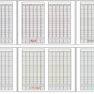30 Day Challenge Trackers Color Challenge Pages Download PDF - Etsy