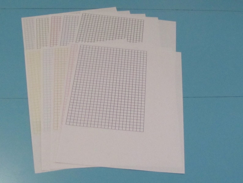 1/4 Inch Graph Paper Printable Color Graph Pages Download - Etsy