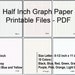 1/2 Inch Graph Paper Printable, Color Graph Pages, Download PDF Files ...