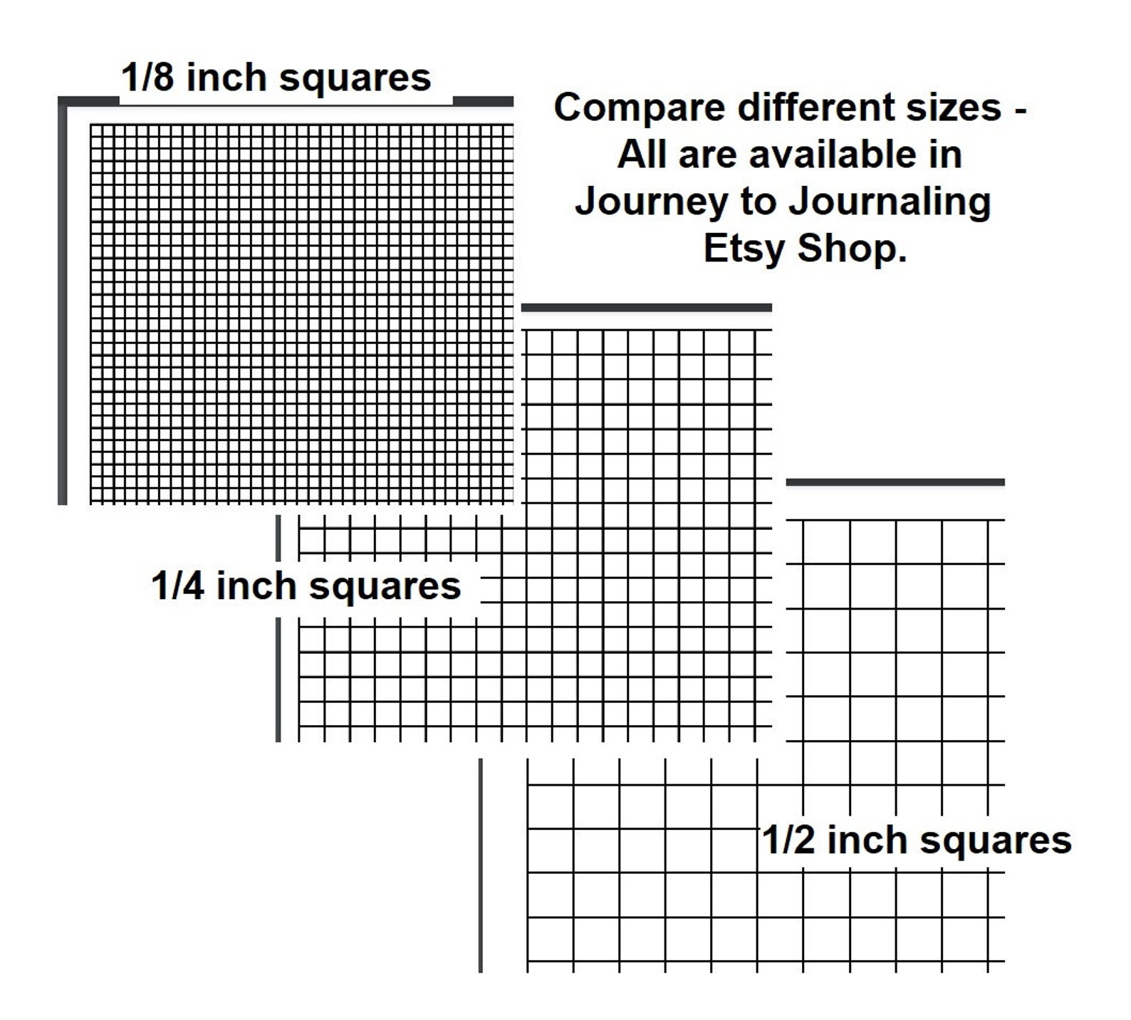 1/2 Inch Graph Paper Printable Color Graph Pages Download Etsy