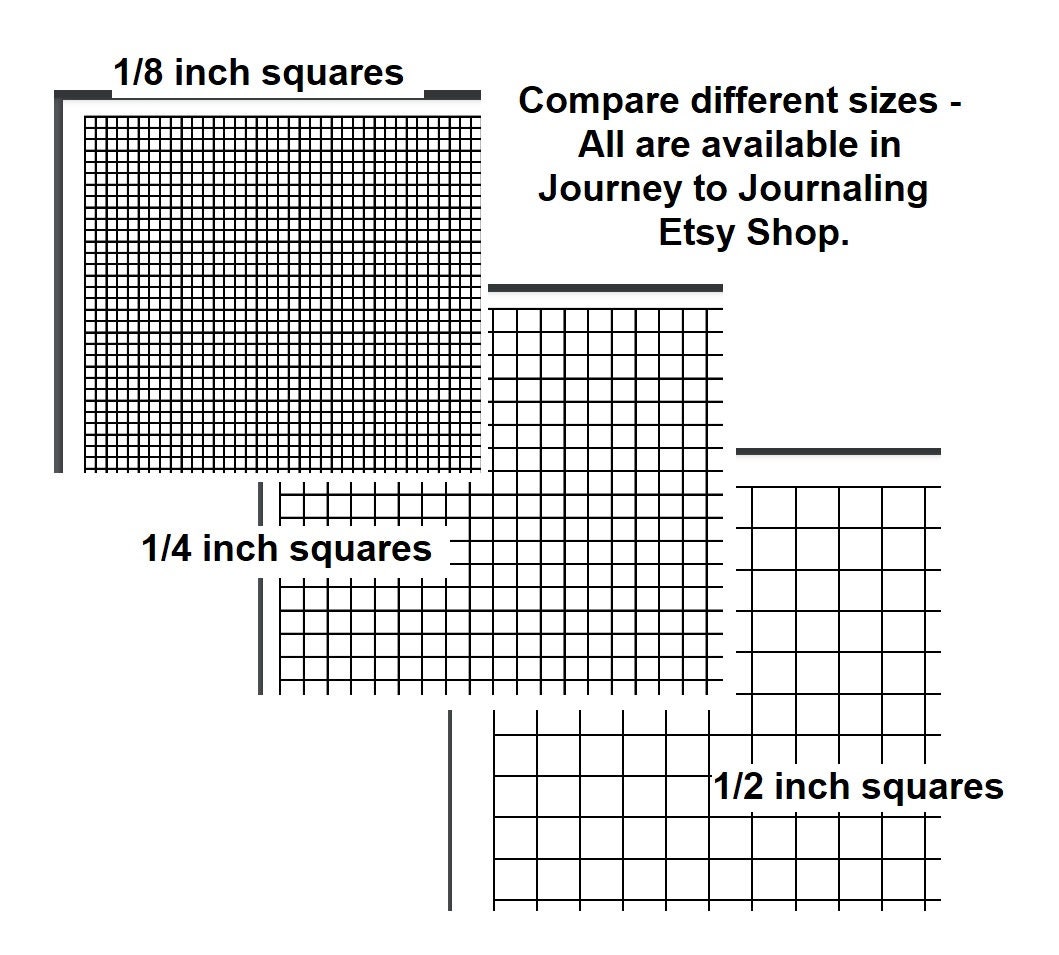 1/2 Inch Graph Paper Printable, Color Graph Pages, Download PDF Files ...