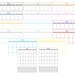 12 Month Calendar, Colored Calendars, Download PDF Files, Printable ...