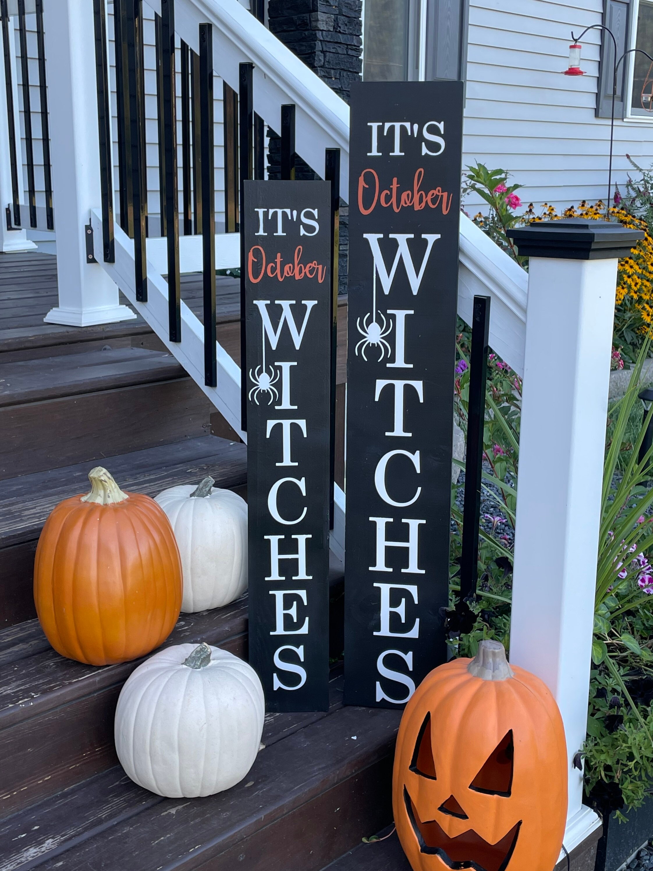 Porch Sign Halloween Sign Halloween Wooden Sign Holiday Etsy