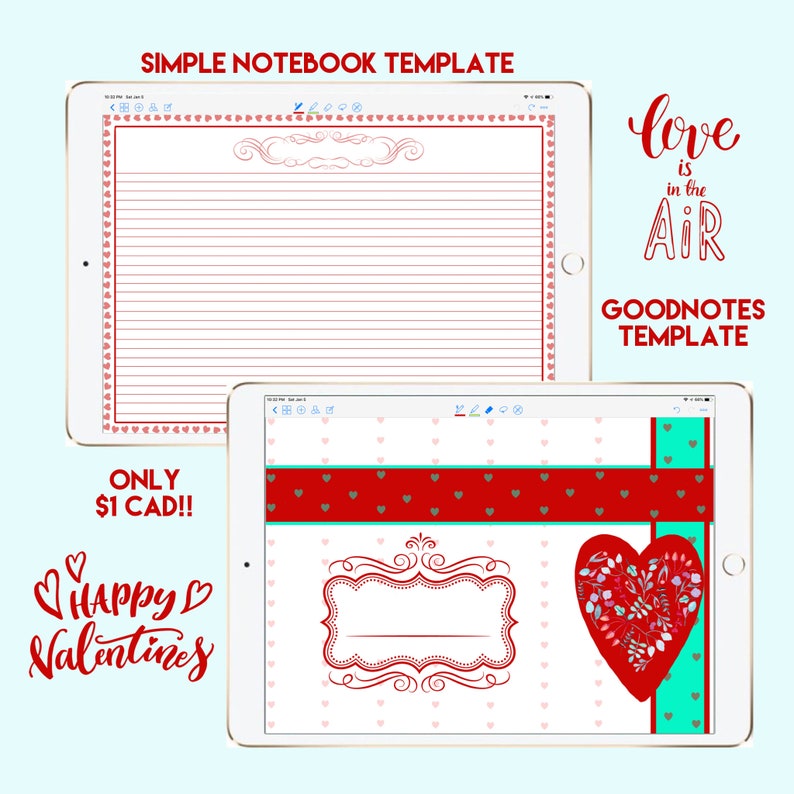 Goodnotes Simple Notebook Journal Template Lined Sheet Image 0