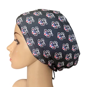 Puerto Rico Flag Emblem Scrub Cap: Soft, Stretchy, Patriotic Nurse Hat
