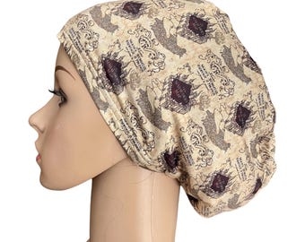 Marauders Map scrub cap/HP Euro or Unisex Style Soft & Stretchy Nurse surgery hat