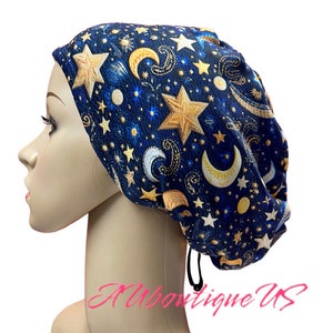 Galaxy Scrub Cap: Soft Stretchy Euro/Unisex Style Surgical Hat