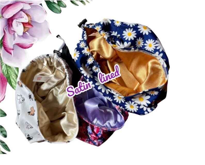 Watercolor Floral Scrub Cap: Soft Stretchy Nurse Hat image 6