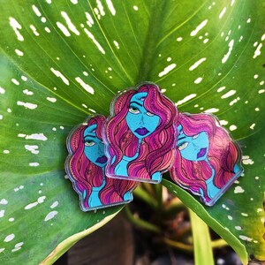 Third Eye Trippy Girl Pin