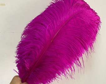 ローズ色 ダチョウ羽根 100本 45-50cm 天然素材 DIY 装飾 AAA+ 100個 高品質 20-22インチ ローズ ダチョウの羽 ウェディング