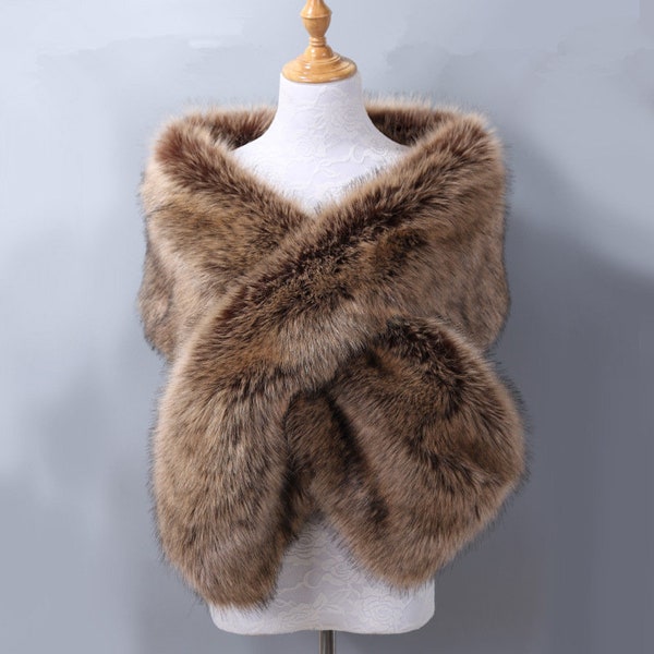 faux fur shawl target