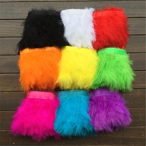 High Quality 2Yards/package 10-15cm /4-6inch/11 Colours Available Turkey Cotton  Feather Trim Feather Fringe