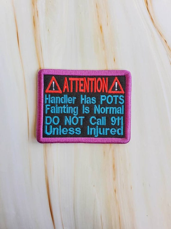 Attention Handler Has POTS Fainting is Normal Patch Etsy