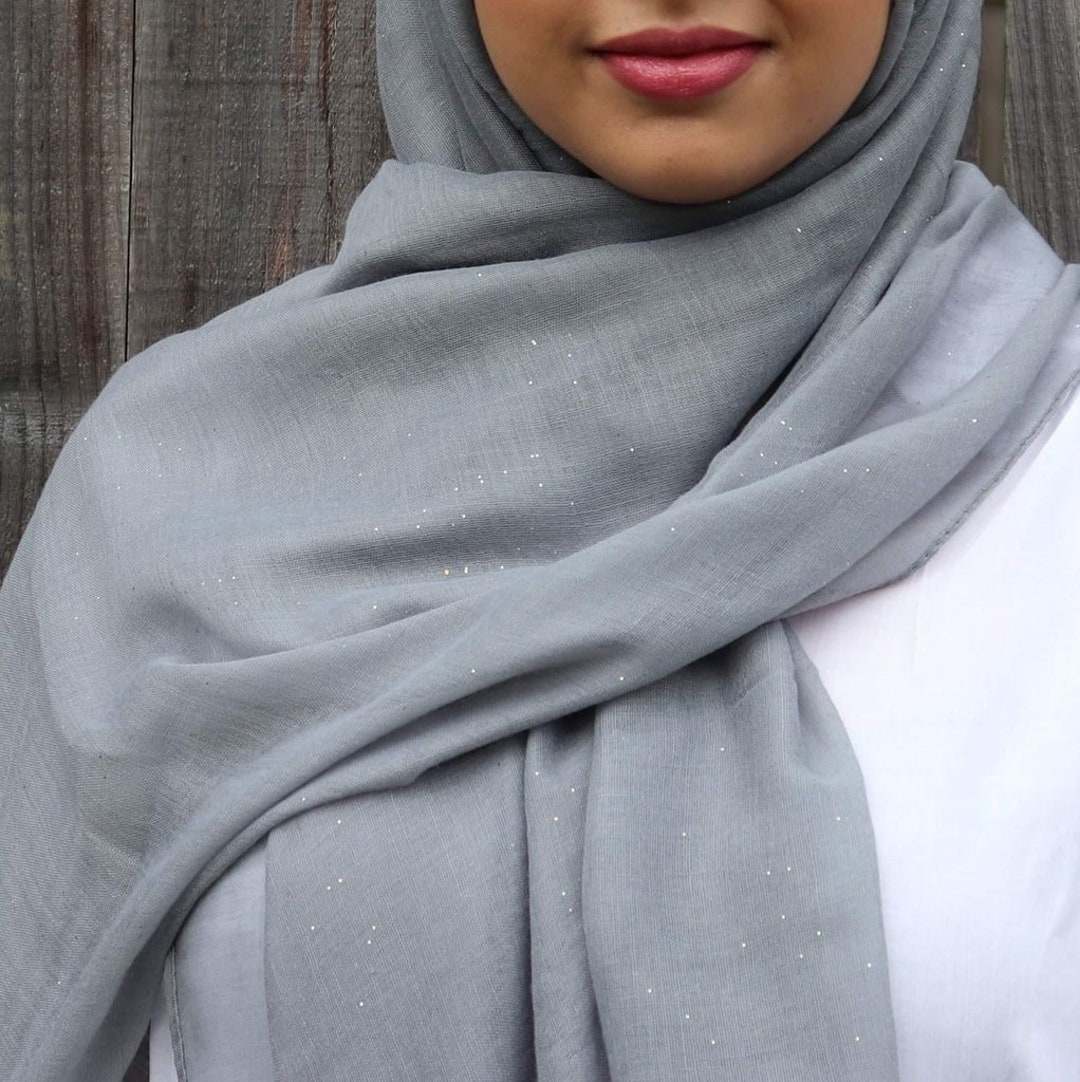 Cotton Hijab Viscose Hijab Glitter Hijab Glitter Shimmer Etsy