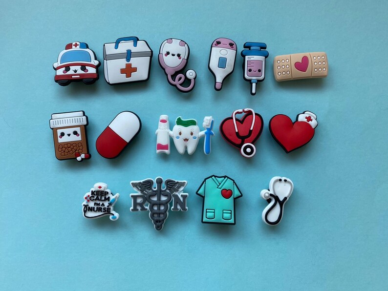Medical/Dental PVC Shoe Charms for your Crocs / Silicone Etsy