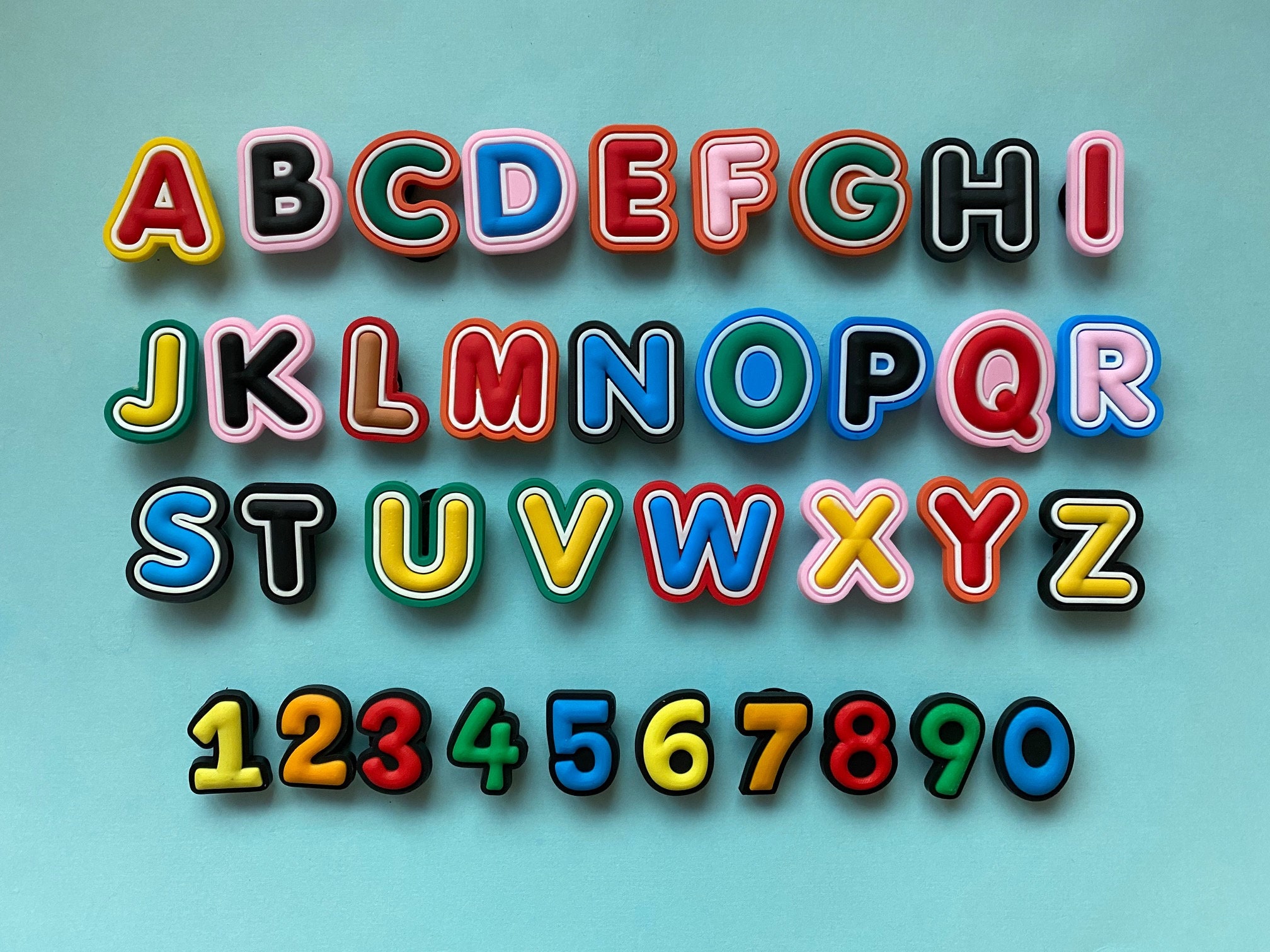 Discontinued Items SMALL LETTER a z Plastic Crocs Shoes Letter