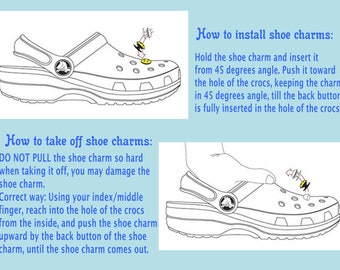 how to put in a jibbitz on crocs