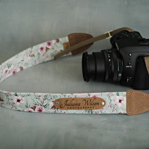 Personalized camera strap, camera strap with engraving for all SLR- and DSLR- cameras