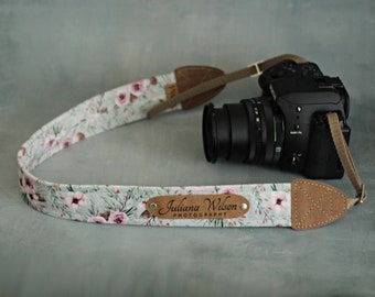 Personalized camera strap, camera strap with engraving for all SLR- and DSLR- cameras