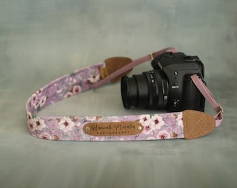 Personalized camera strap, camera strap with engraving for all SLR- and DSLR- cameras