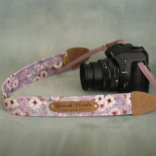 Personalized camera strap, camera strap with engraving for all SLR- and DSLR- cameras