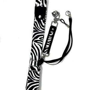 Sling Camera Strap: Vegan Leather and Velour (Leo print, Zebra or Houndstooth) image 6