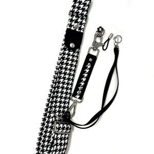 Sling Camera Strap: Vegan Leather and Velour (Leo print, Zebra or Houndstooth) image 7
