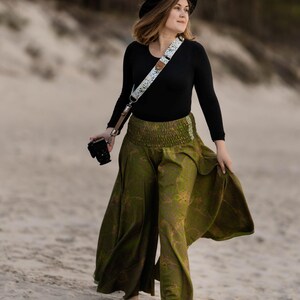 Sling Camera Strap: Cross Body, Adjustable, Vegan, boho style, DSLR Accessory image 2