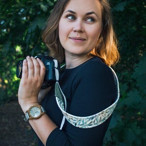 Camera Strap: Vegan Leather, Boho, feminine, DSLR Accessories