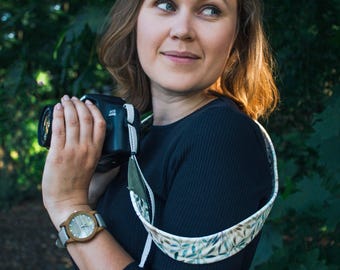 Camera Strap: Vegan Leather, Boho, feminine, DSLR Accessories
